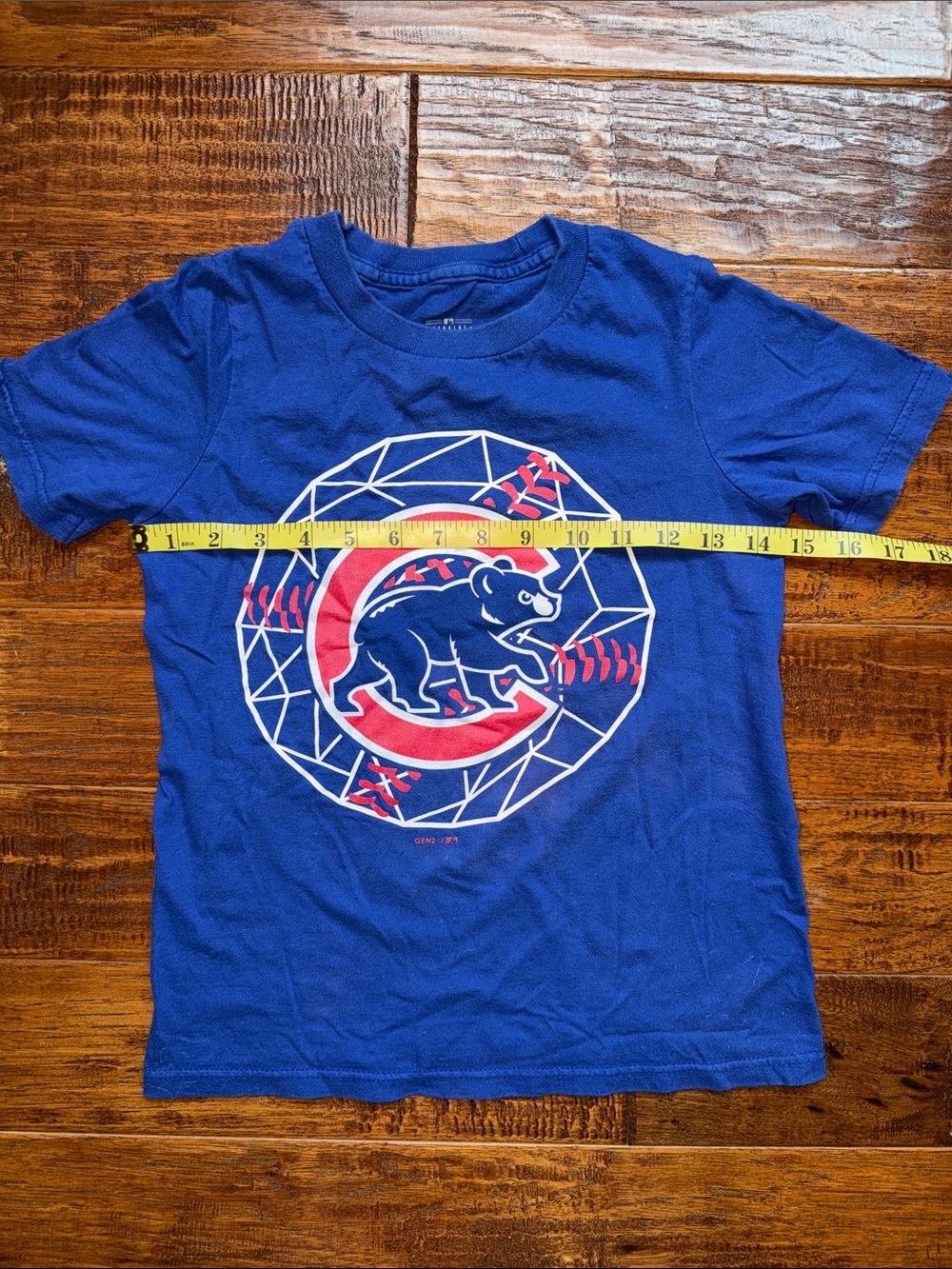 Chicago Cubs Logo Tee Shirt, Youth Small - Picture 3 of 5